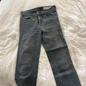 rag & bone Cropped Gray Jeans